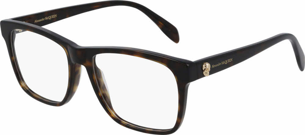 Alexander McQueen AM0282O Men's Eyeglasses in Tortoise