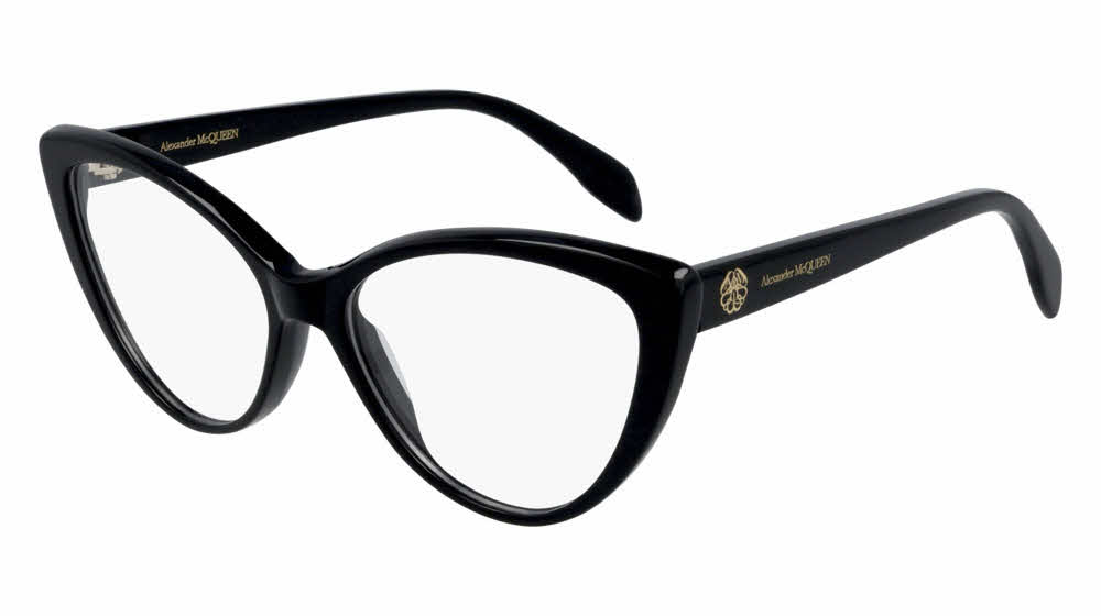 Alexander McQueen AM0287O Women's Eyeglasses In Black