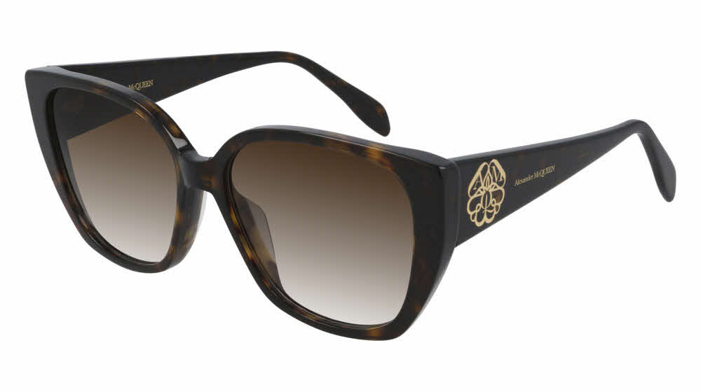 Alexander McQueen AM0284S Women's Sunglasses In Tortoise