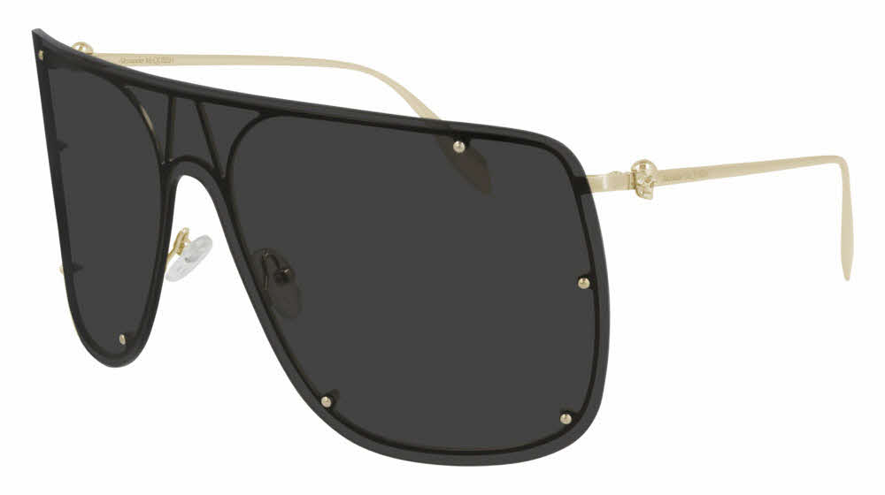 Alexander McQueen AM0313S Sunglasses In Gold