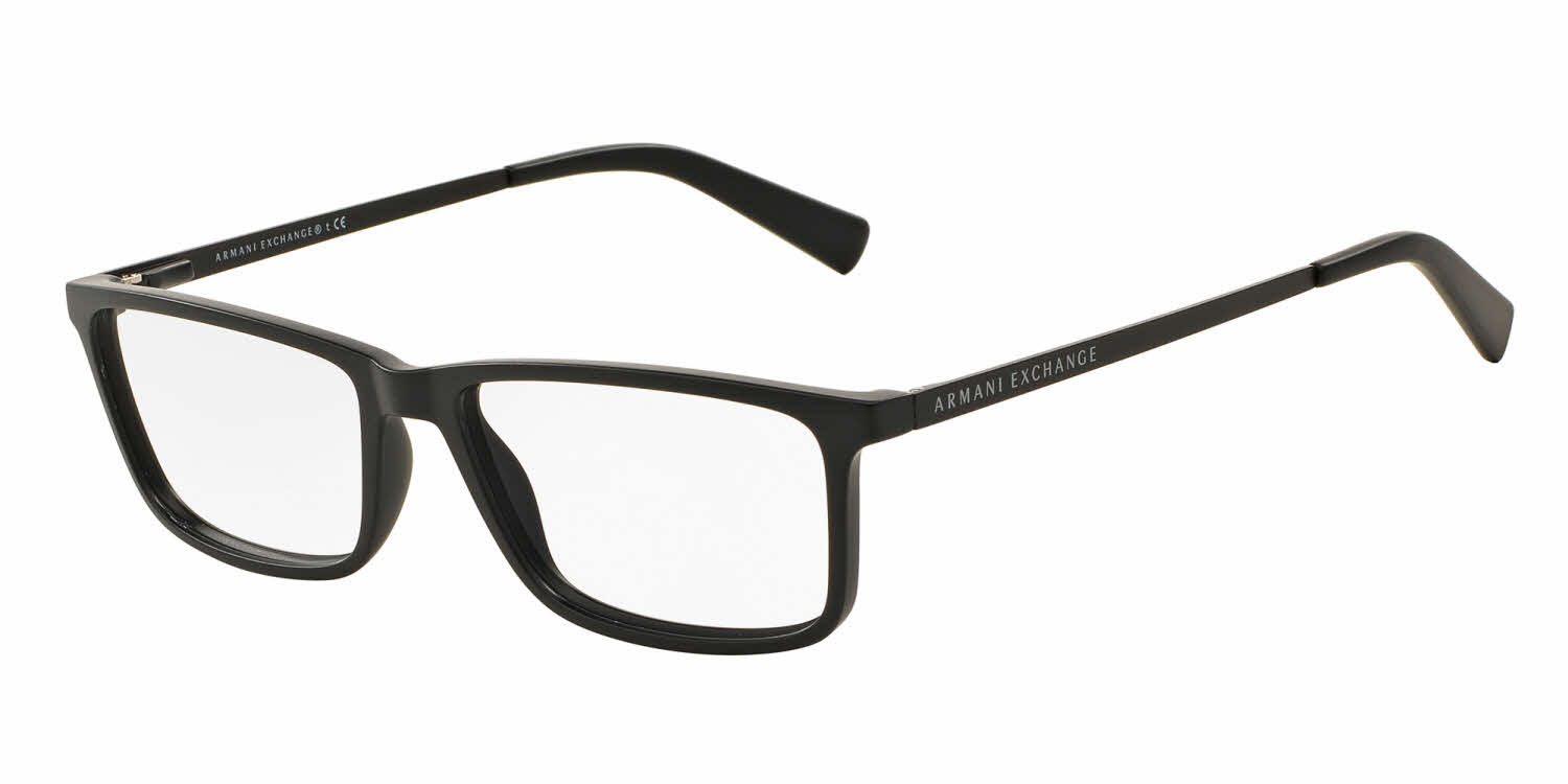 Armani Exchange AX3027F - Alternate Fit Men's Eyeglasses In Black