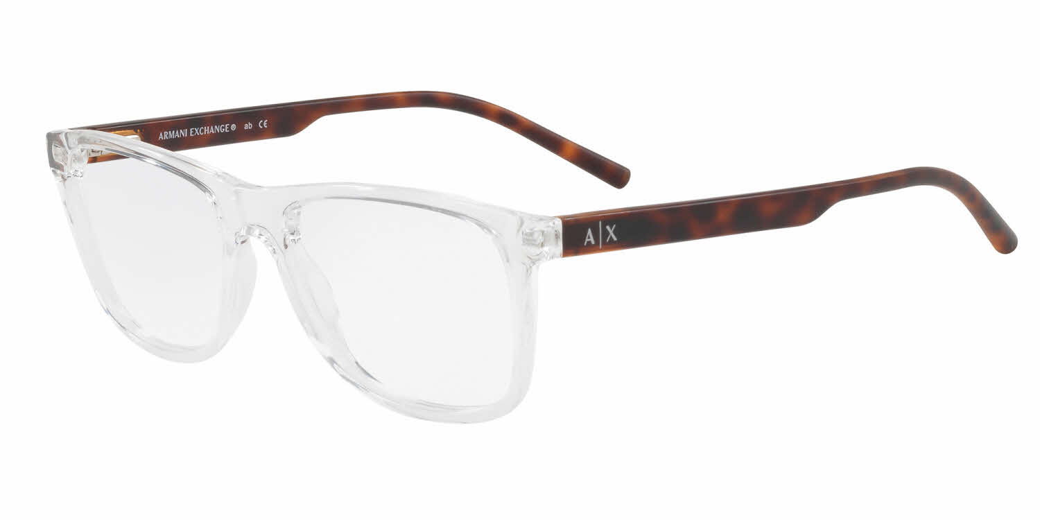 armani exchange clear frames