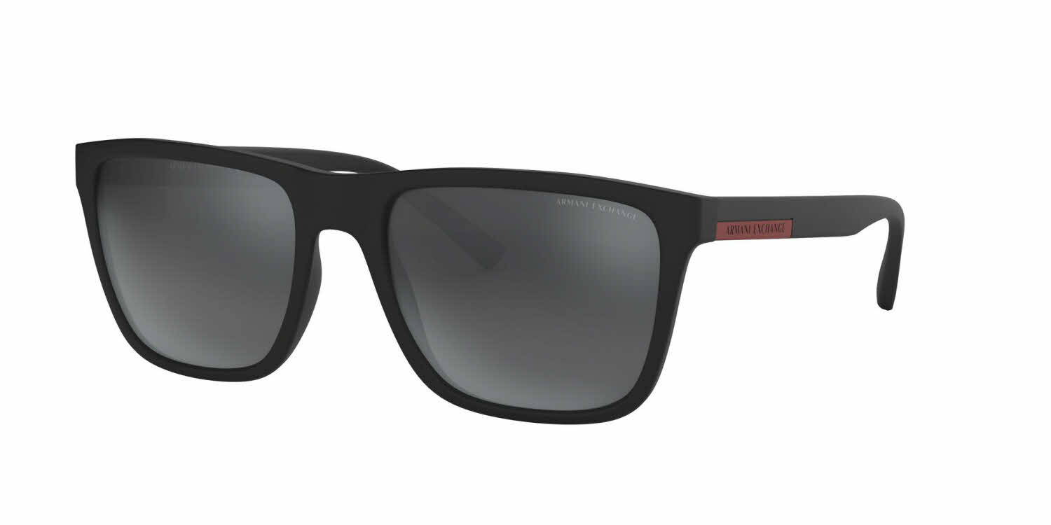 Armani Exchange AX4080SF - Alternate Fit Men's Sunglasses In Black