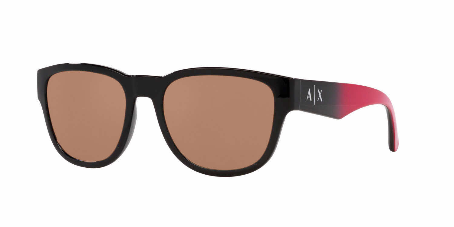 Armani Exchange AX4115SU Men's Prescription Sunglasses, In Shiny Black