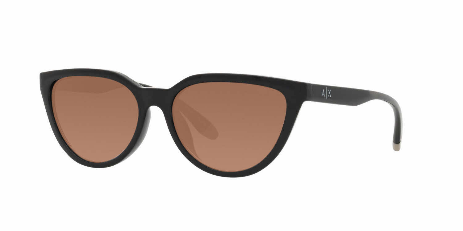 Armani Exchange AX4130SU Women's Prescription Sunglasses, In Shiny Black