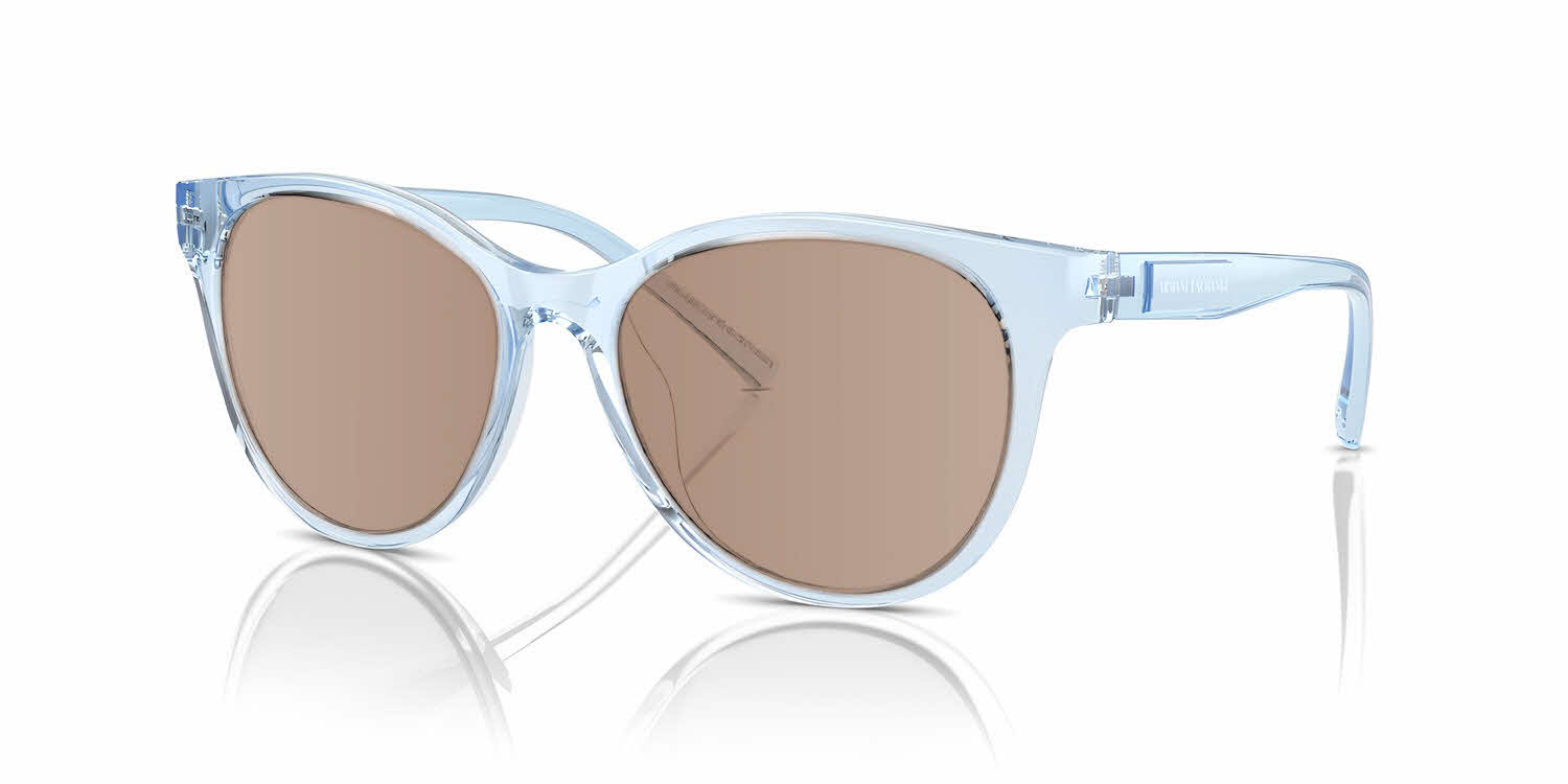 Armani Exchange AX4144SU Shiny Transparent Blue (8345D6) Prescription Sunglasses - Image 1