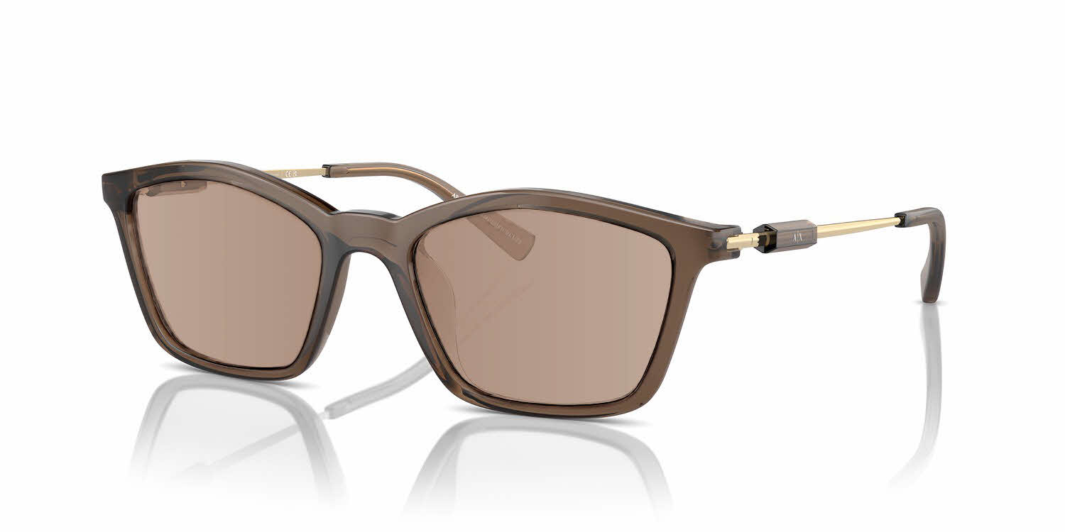 Armani Exchange AX4146SU Shiny Transparent Brown (834913) Prescription Sunglasses - Image 1