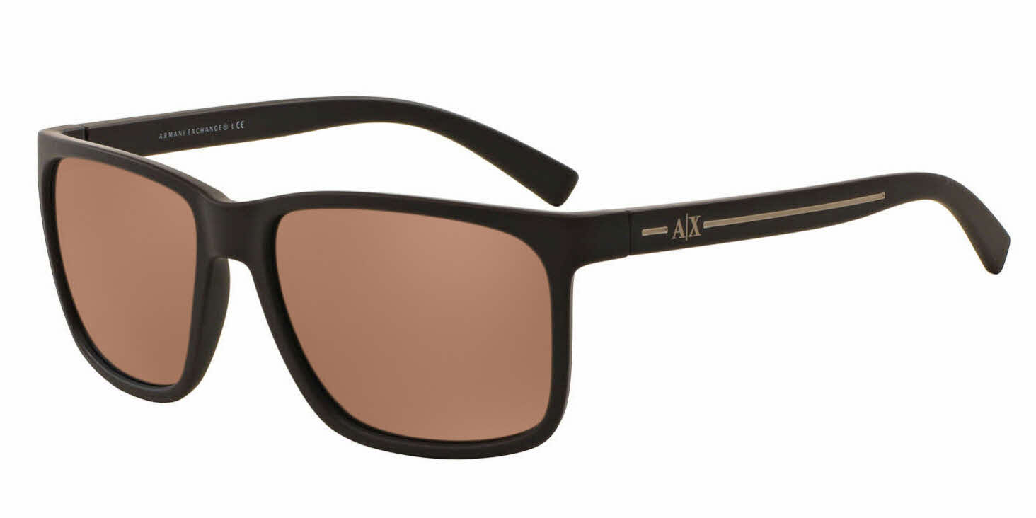 Armani Exchange AX4041SF - Alternate Fit Men's Prescription Sunglasses In Brown