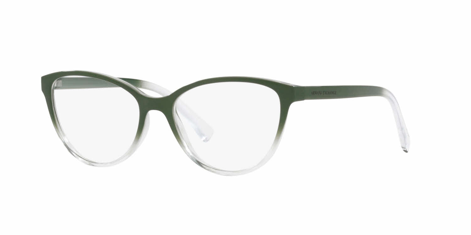 Armani Exchange AX3053 Women's Eyeglasses, In Shiny Green Crystal