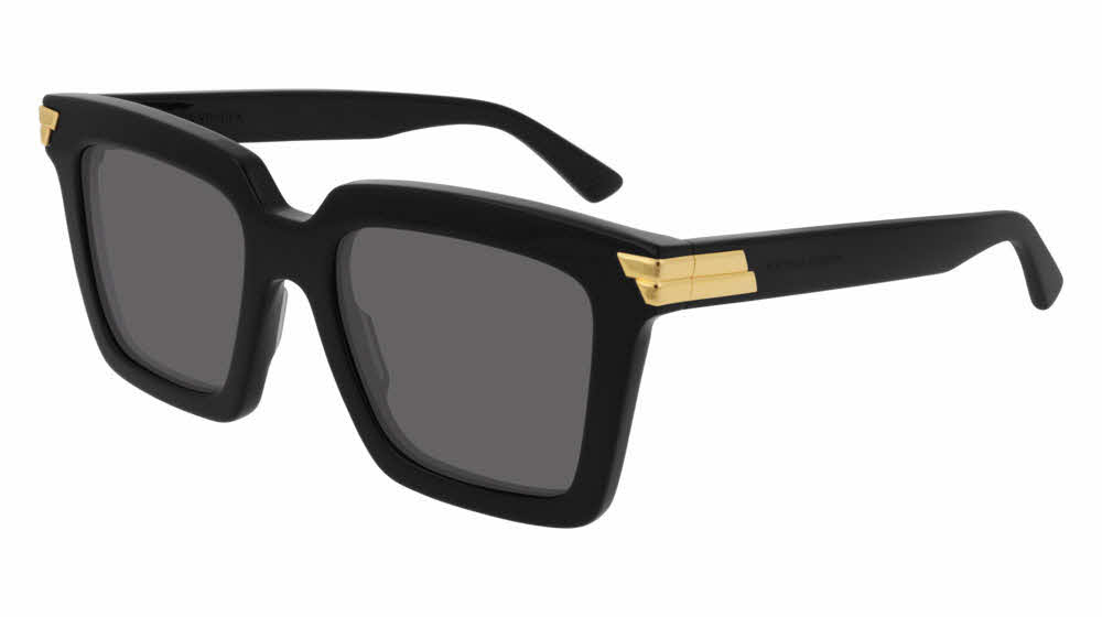 Bottega Veneta Wrap-around Acetate Sunglasses - Black