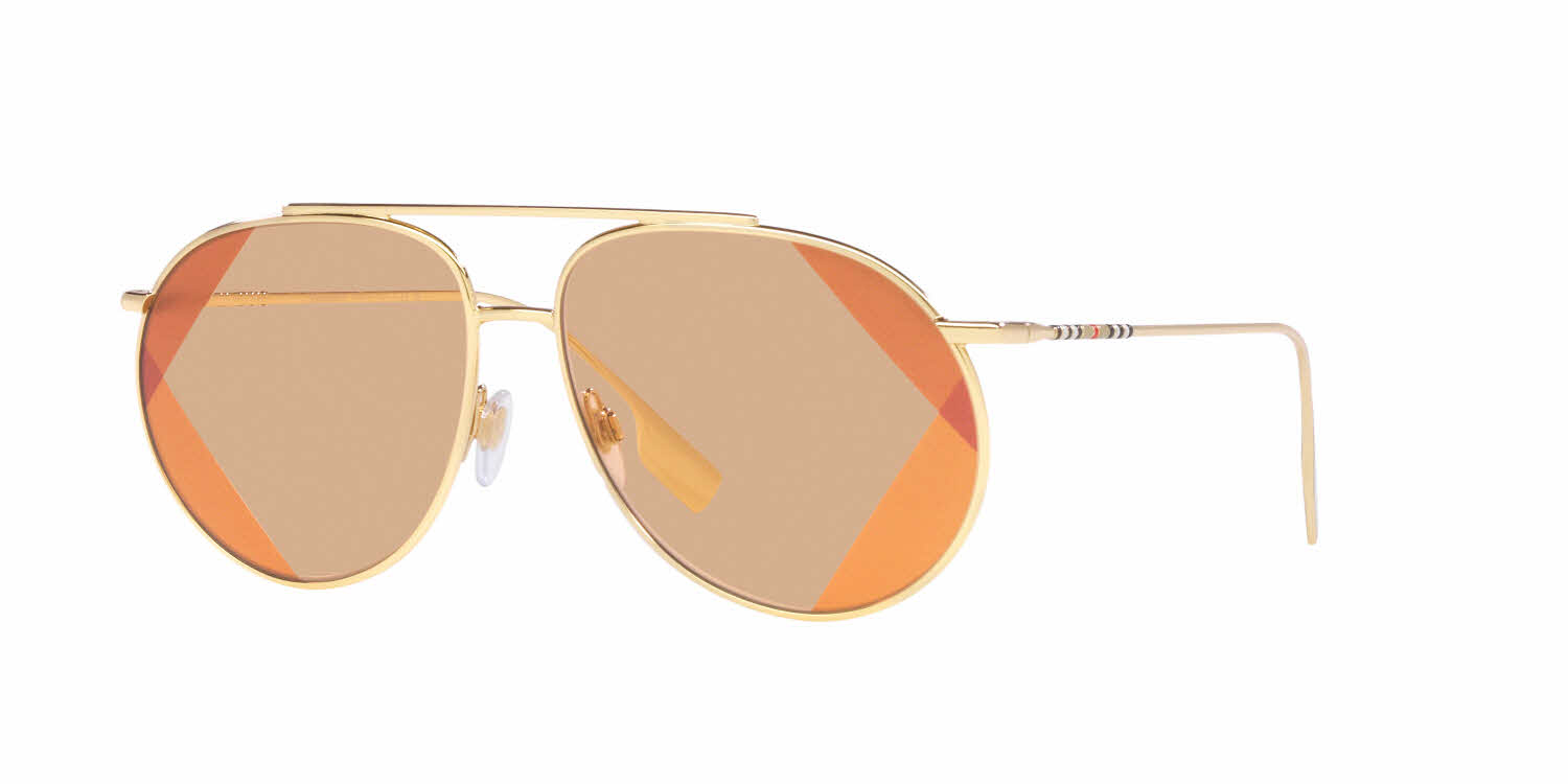 Burberry BE3138 Women's Sunglasses In Gold