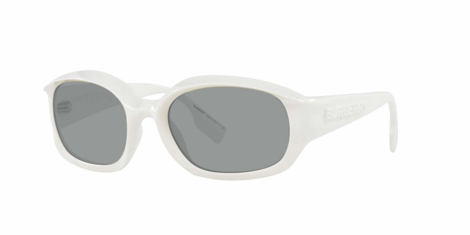 Burberry BE4338 Milton Men's Prescription Sunglasses In White