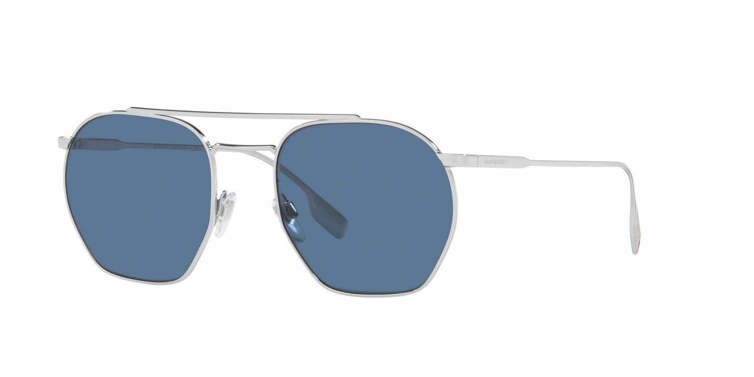 Burberry BE3126 Ramsey Men's Sunglasses In Silver