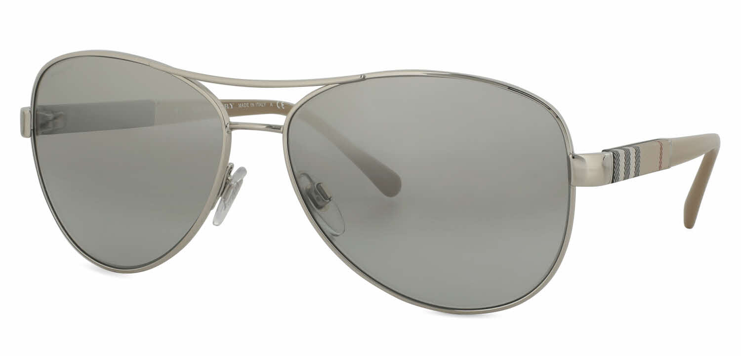 Burberry BE3080 Women's Sunglasses In Silver