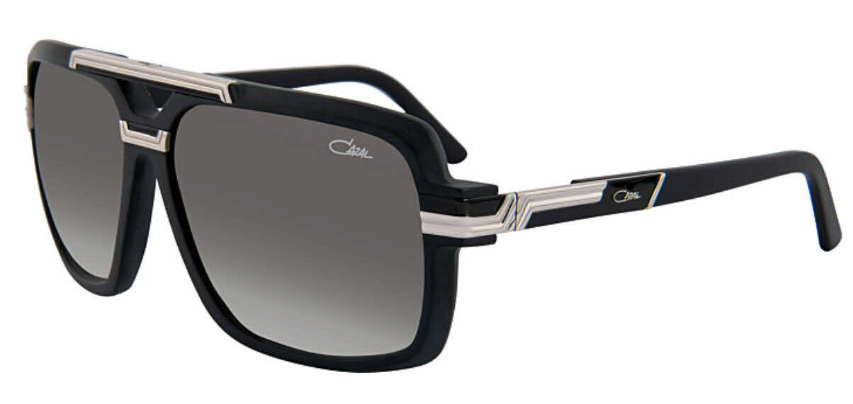 Cazal 8042 Men's Sunglasses, In Black Silver / Grey Lens