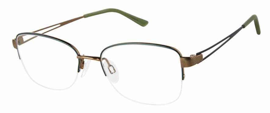 CHARMANT Titanium Perfection CT 29229 Mens Eyeglasses in Brown 142$