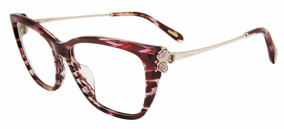 Chopard VCH368S Women's Eyeglasses in Burgundy