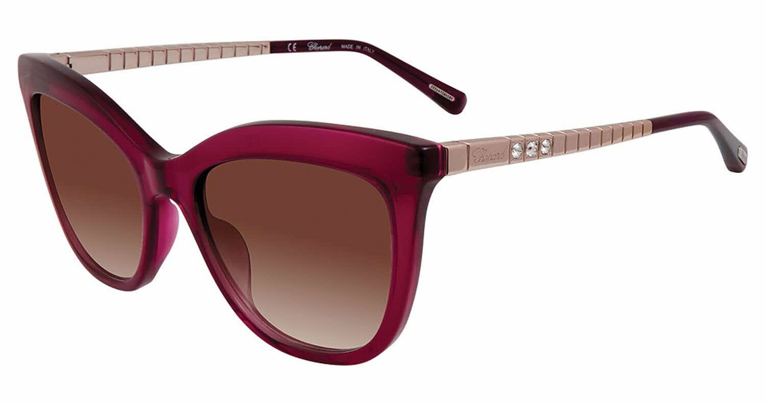 Chopard SCH260S Women's Sunglasses In Burgundy
