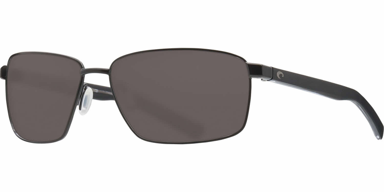 Costa Del Mar mens Ponce Sunglasses， Matte Black/Grey Polarized