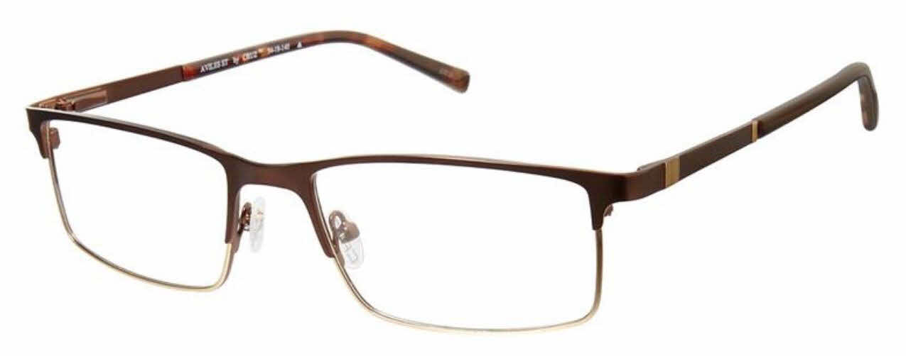 Cruz Aviles St Men's Eyeglasses In Brown