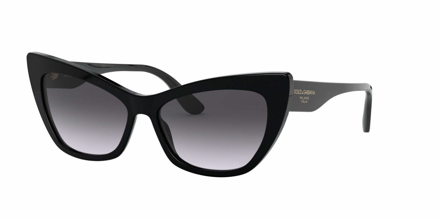 Dolce & Gabbana DG4370F - Alternate Fit Women's Sunglasses In Black