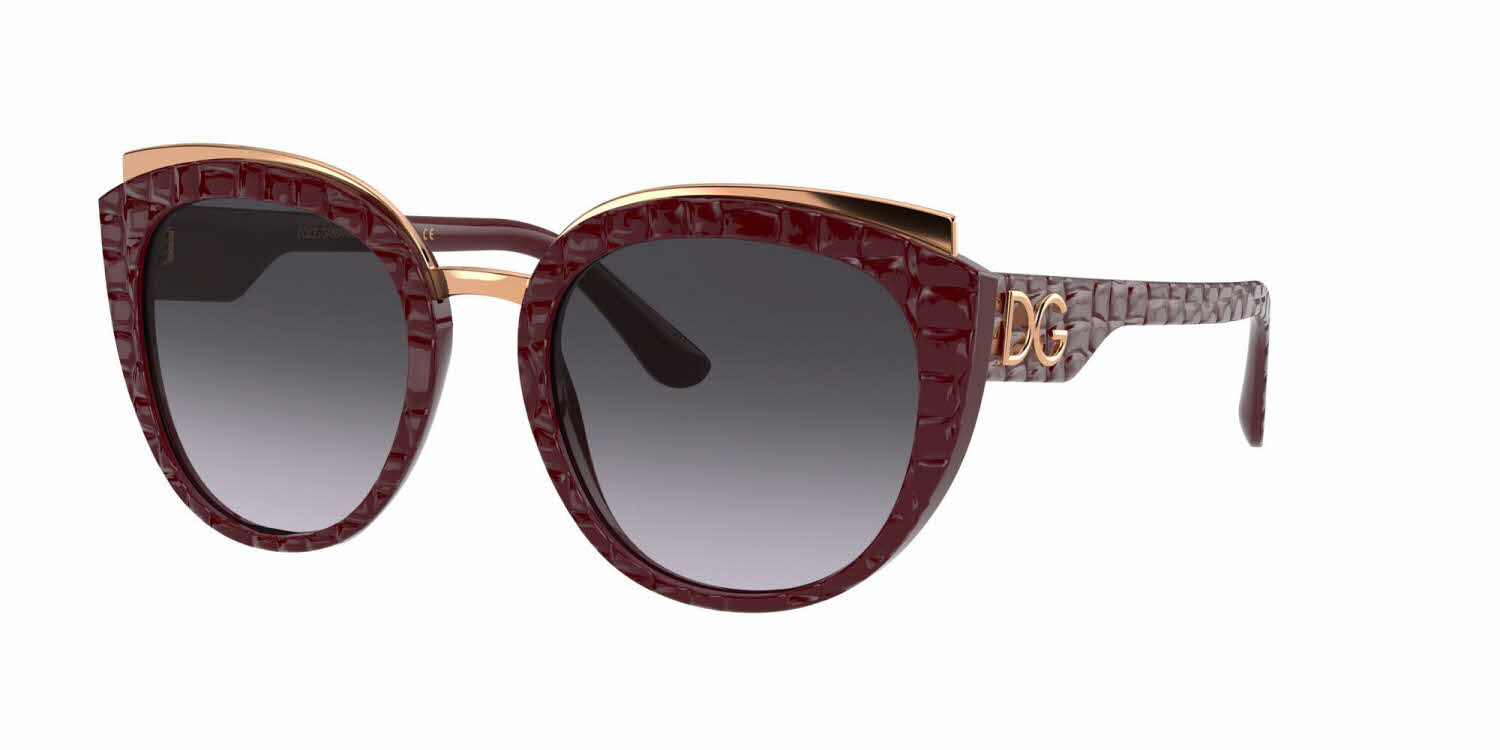 Dolce & Gabbana DG4383 Women's Sunglasses In Burgundy