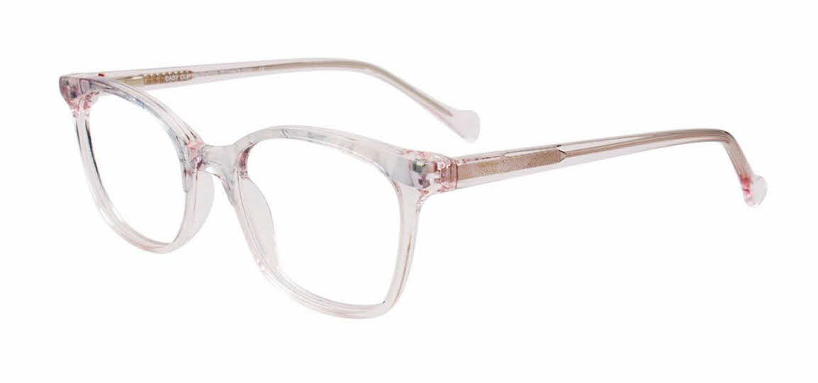 EasyClip EC577 With Magnetic Clip-On Lens Women's Eyeglasses In Pink