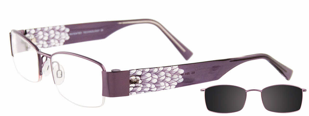 EasyClip EC254 With Magnetic Clip-On Lens Eyeglasses