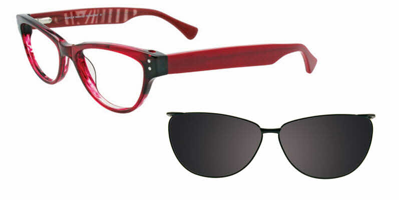 Visit Eyeglasses EasyClip EC312 With Magnetic Clip-On Lens Image 1