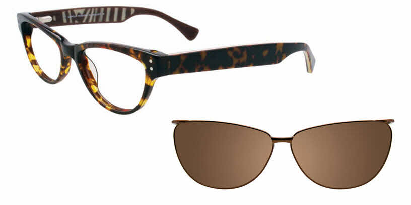 Visit Eyeglasses EasyClip EC312 With Magnetic Clip-On Lens Image 1