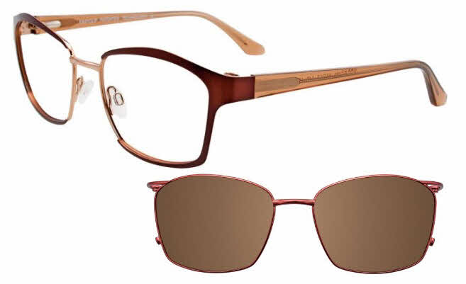 Visit Eyeglasses EasyClip EC497 With Magnetic Clip-On Lens Image 1