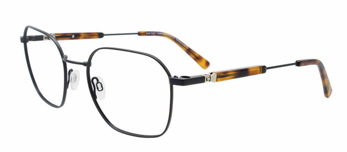 Easytwist N Clip CT283 With Magnetic Clip On Lens Men's Eyeglasses In Black