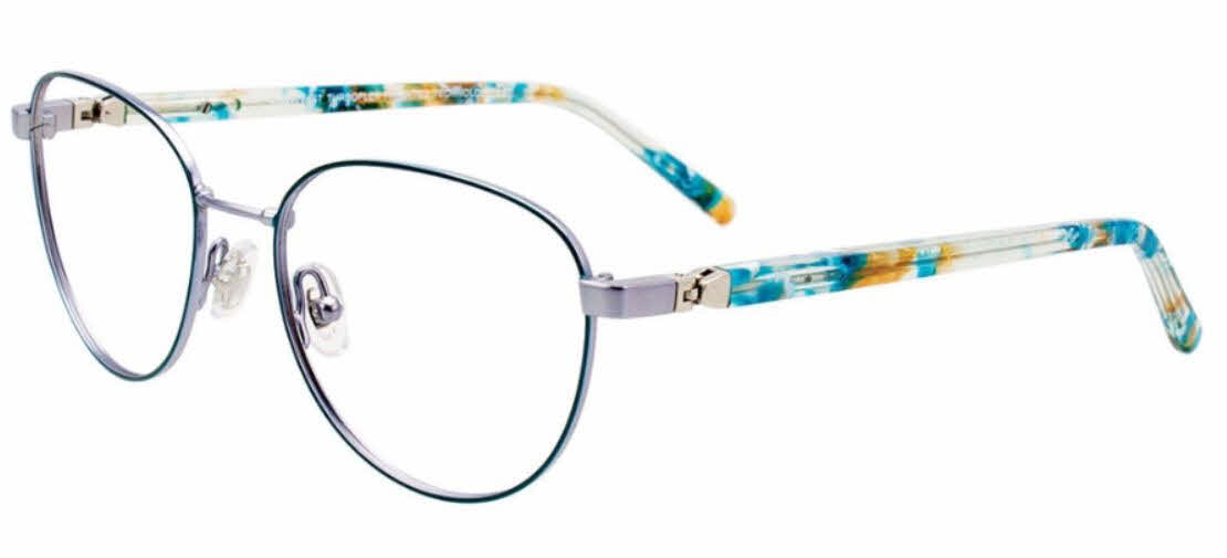 Easytwist Kids ET9000 Kids No Clip-On Lens Eyeglasses, In Satin Teal & Light Steel Blue