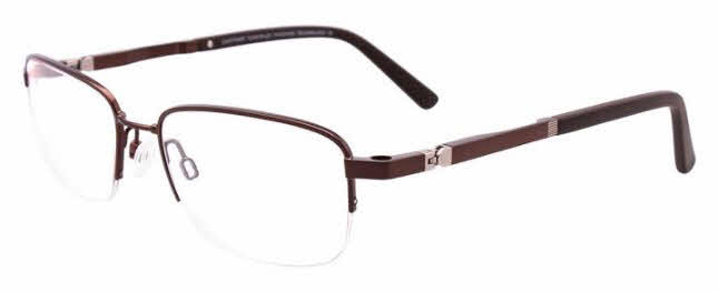 Easytwist N Clip CT255-With Magnetic Clip-On Lens Men's Eyeglasses In Brown