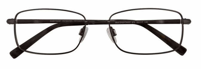 Easytwist ET888 No Clip-On Lens Men's Eyeglasses In Black
