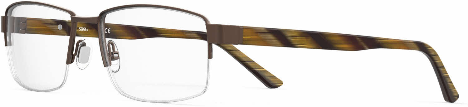 Safilo Elasta E 3122 Men's Eyeglasses In Brown
