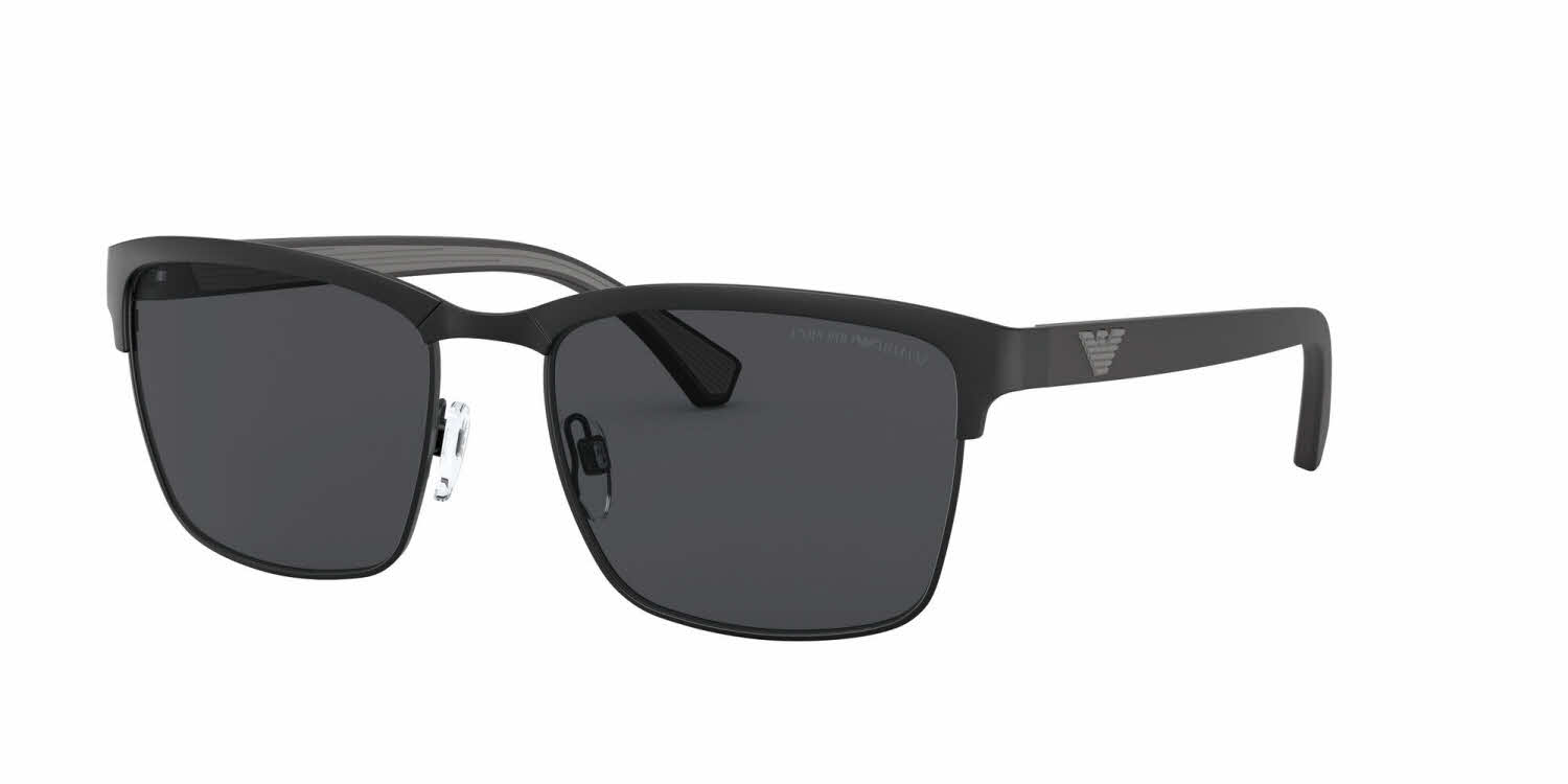 emporio armani men's sunglasses black