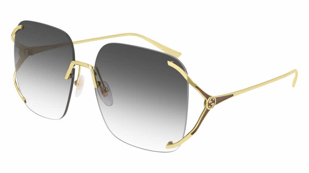Gucci GG0646S Women's Sunglasses In Gold