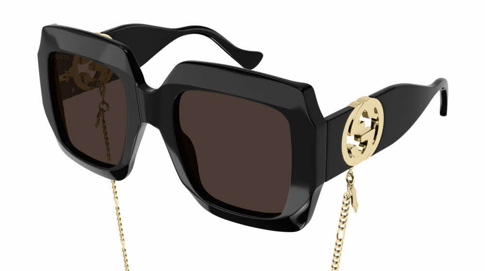 NWT GUCCI 53MM Square Rectangle Black & Translucent Green Frame Sunglasses  $420 | eBay