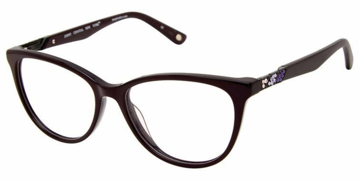 Jimmy Crystal New York Savona Women's Eyeglasses In Purple