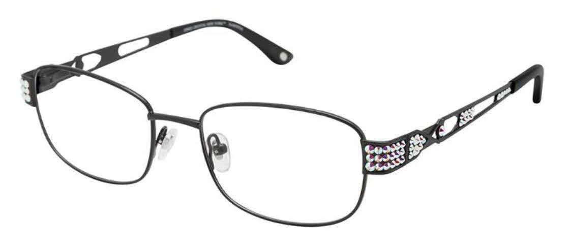Jimmy Crystal New York Sardinia Women's Eyeglasses In Black