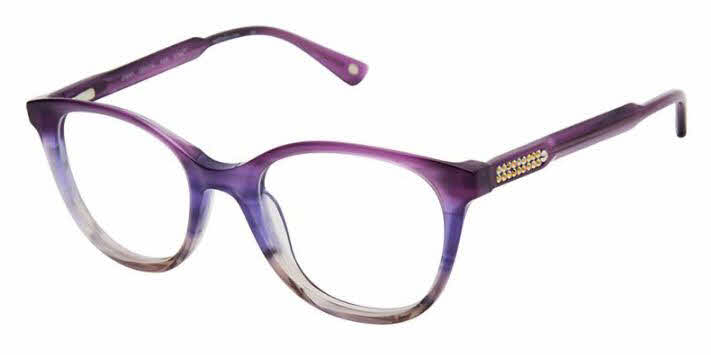 Jimmy Crystal New York Provence Womens Eyeglasses in Purple 198$