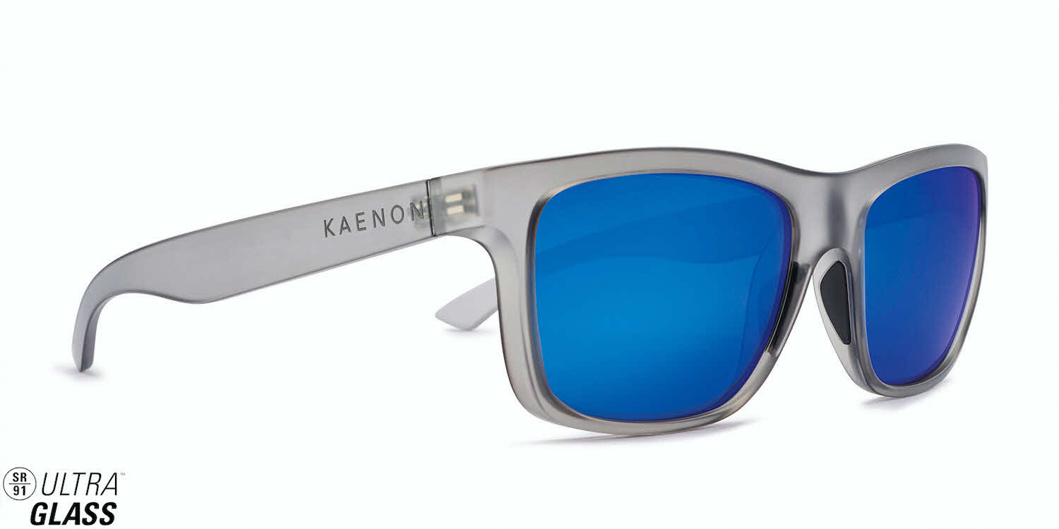 Kaenon Clarke Sunglasses, In Matte Carbon-Black / Glass Ultra Plus Pacific Blue 028Mtcbbk Gupb