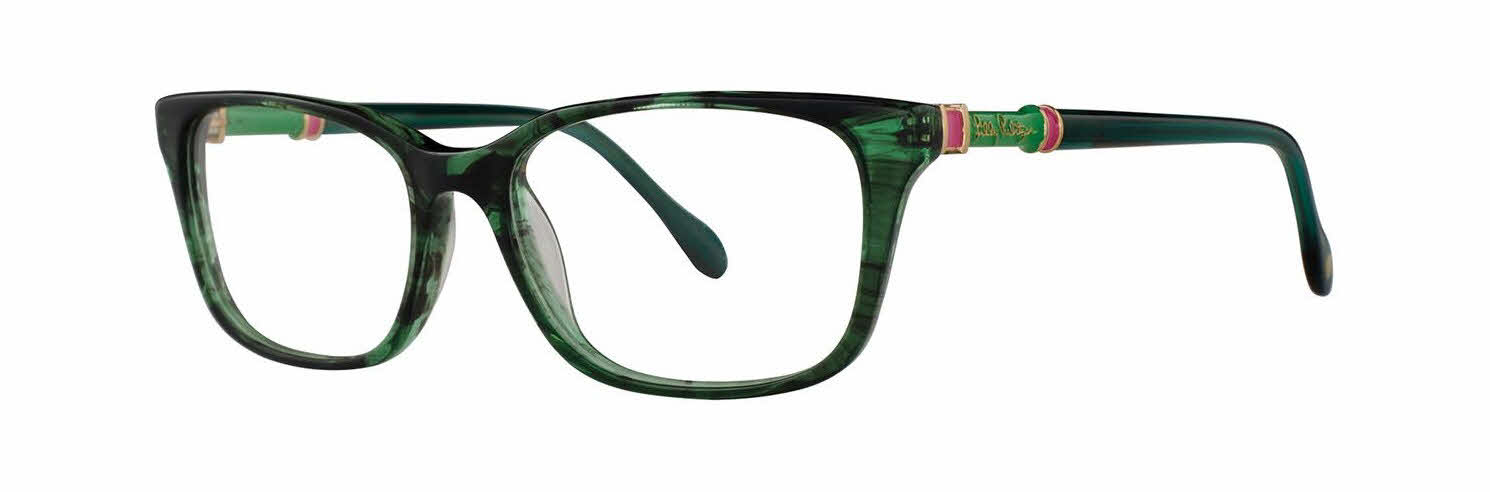 Lilly Pulitzer Bailey Women's Eyeglasses, In Green Tortoise