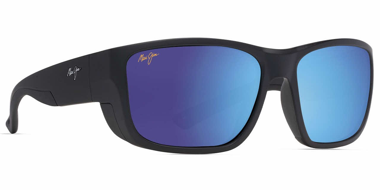 Maui Jim Amberjack - 896 Men's Prescription Sunglasses, In Matte Black With Rubber
