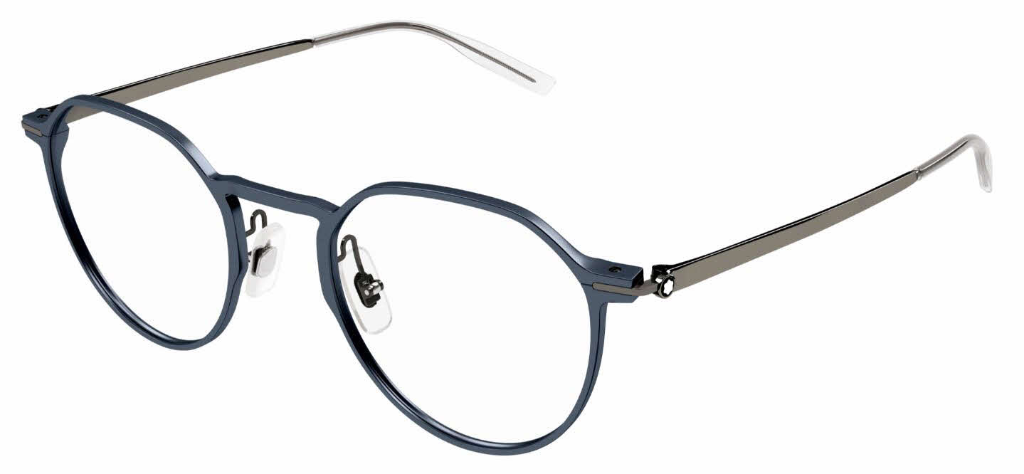 Mont Blanc MB0233O Men's Eyeglasses In Blue