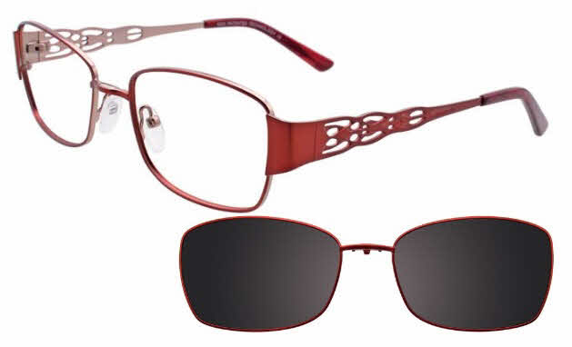 Manhattan Design Studio S3324 With Magnetic Clip-On Lens Eyeglasses