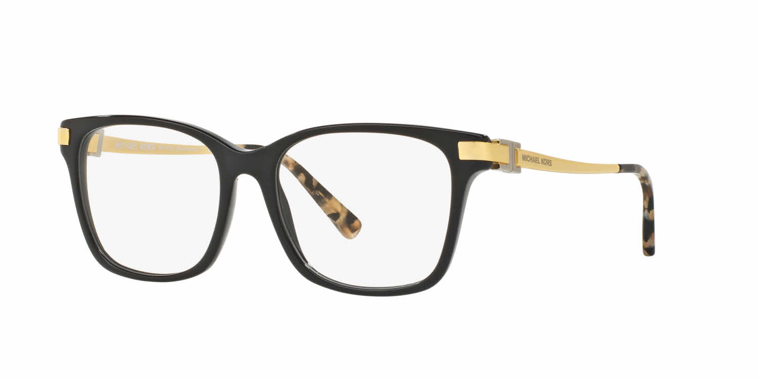 michael kors glasses black and gold