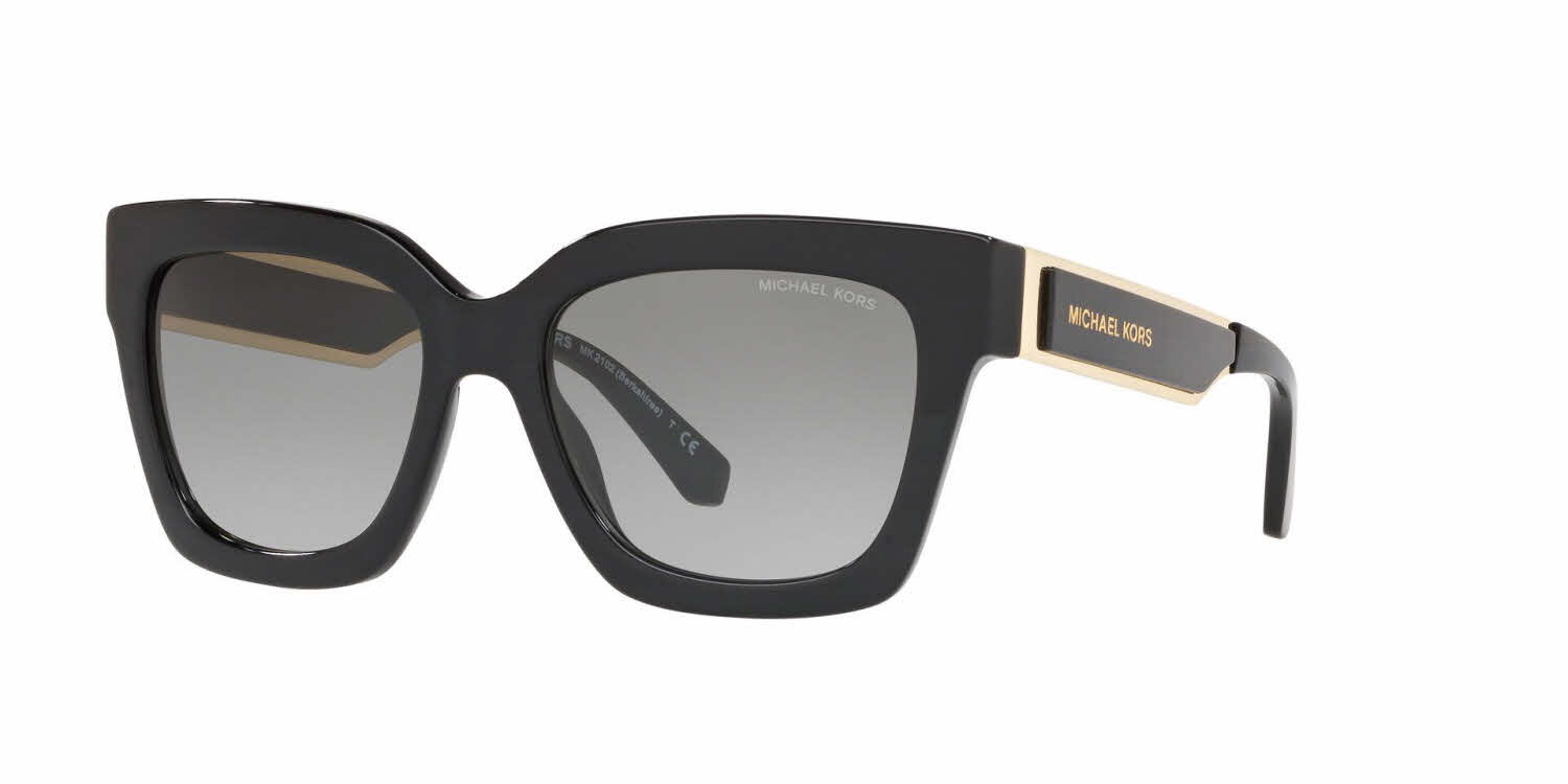 Michael Kors Gray Silver Gradient Mirrored Polarized Square Ladies  Sunglasses 0MK2169F 30058257