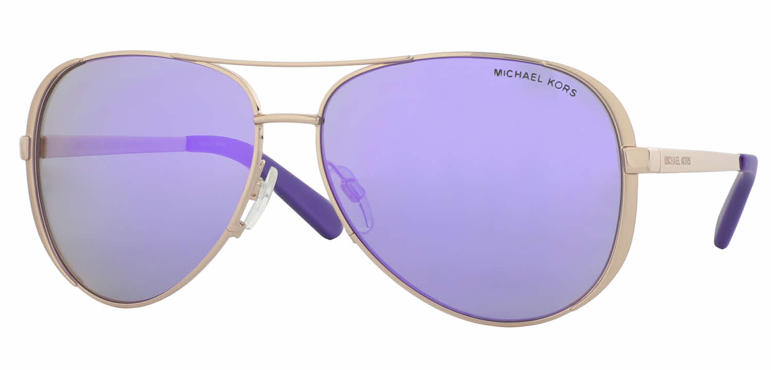 michael kors mk5004 chelsea aviator sunglasses rose gold